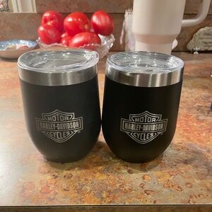 Harley-Davidson wine tumbler set